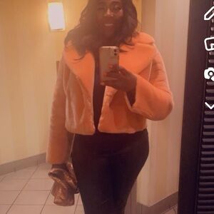 Diane Von Furstenberg Pink Teddy Jacket